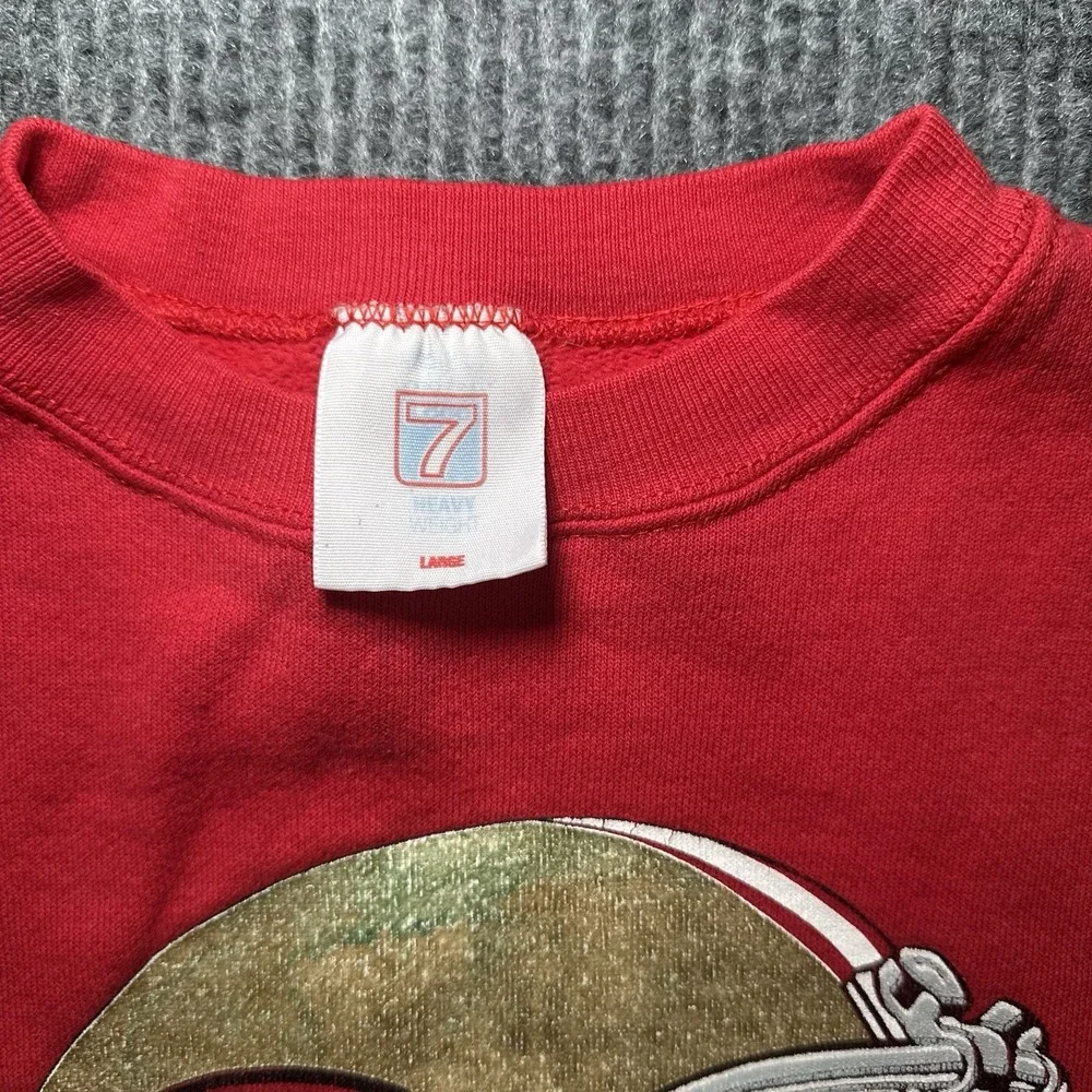 San Francisco 49ers Sweatshirt Size Large Crew NFL Vtg 90s Made In‎ USA